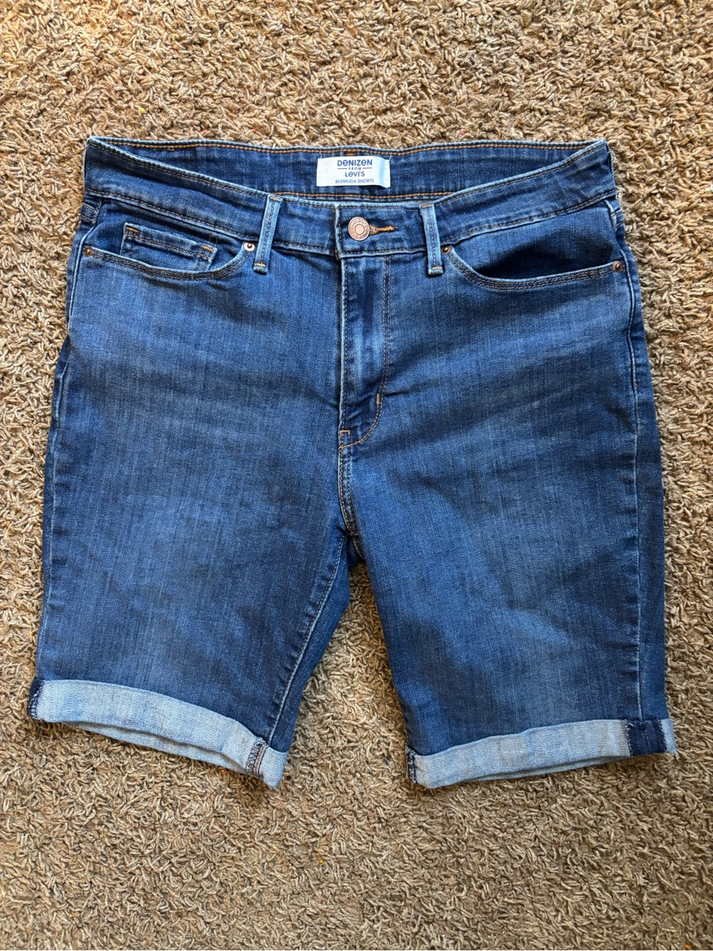 Denizen from Levi's Blue Denim Bermuda Shorts